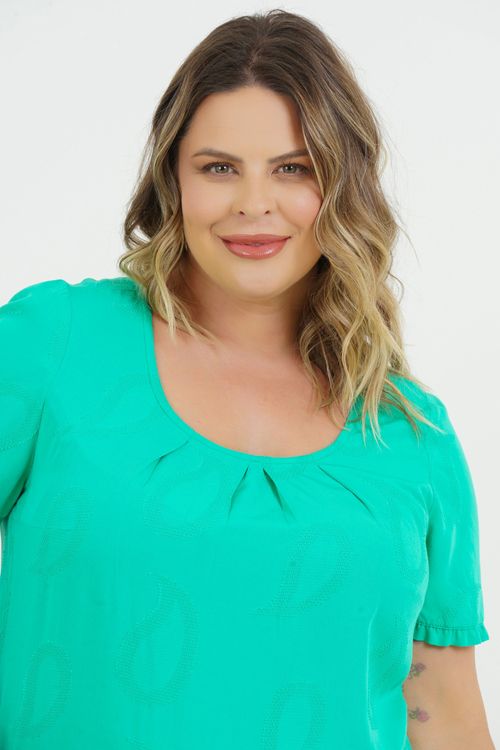 Blusa Plus Size Martina Manga Curta