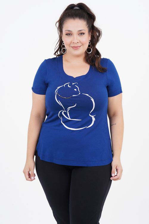 Blusa Plus Size Penélope Manga Curta