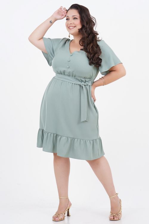 Vestido Plus Size Ofélia Médio