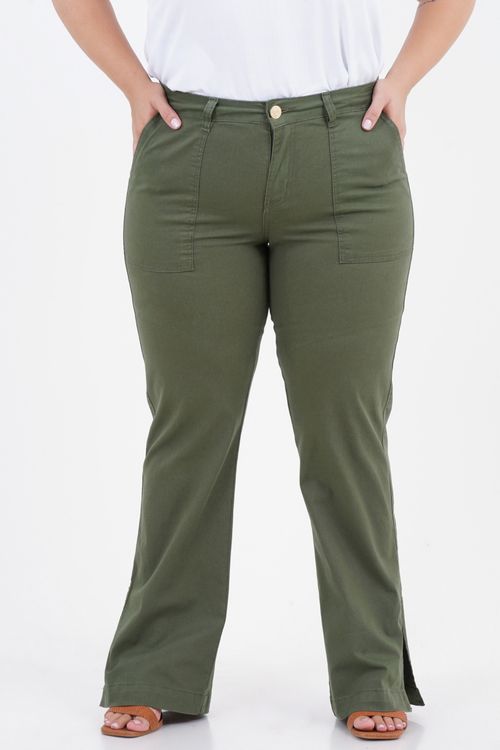 Calça Reta Plus Size Graça