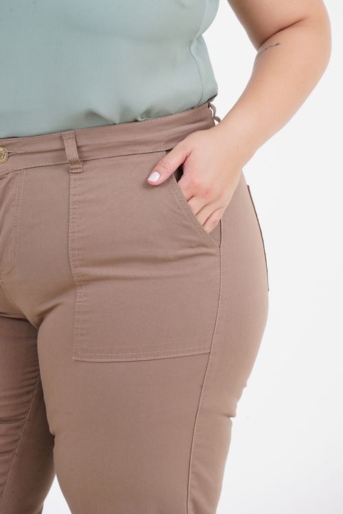 Calça Reta Plus Size Graça