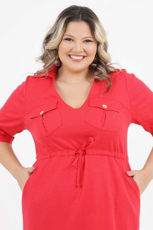 Vestido Plus Size Compaixão Médio