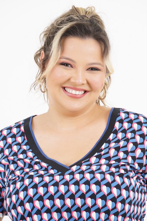 Blusa Plus Size Essência Manga Curta