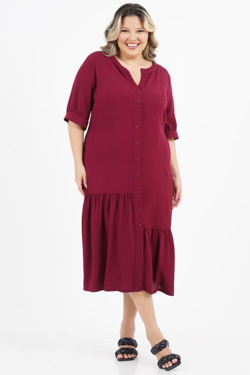Vestido Plus Size Respeito Midi
