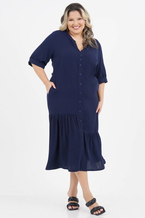Vestido Plus Size Respeito Midi