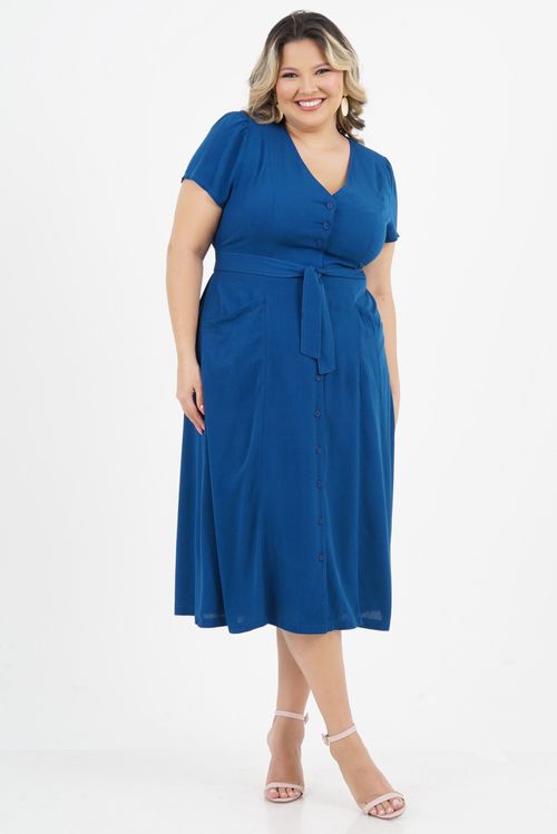 Vestido Plus Size Saúde Midi