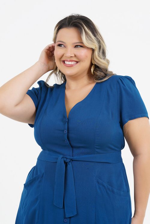 Vestido Plus Size Saúde Midi