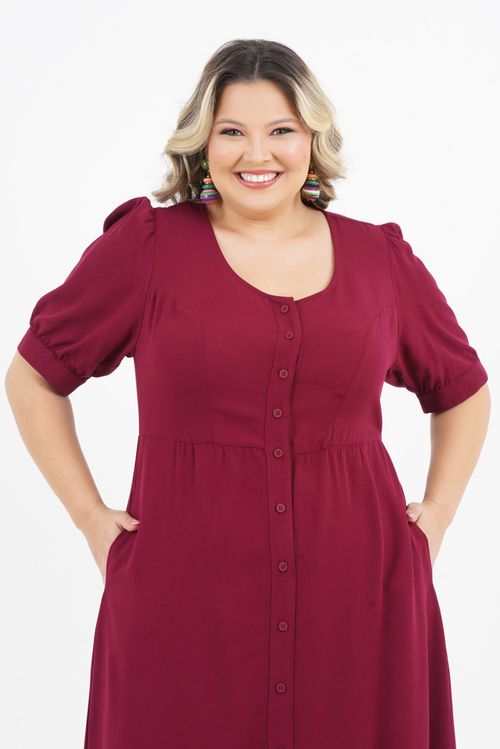 Vestido Plus Size Sensorial Midi