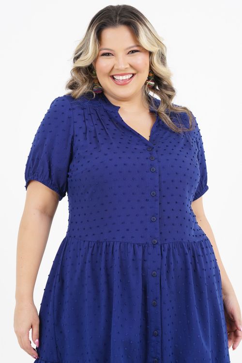 Vestido Plus Size Dama Sol Curto
