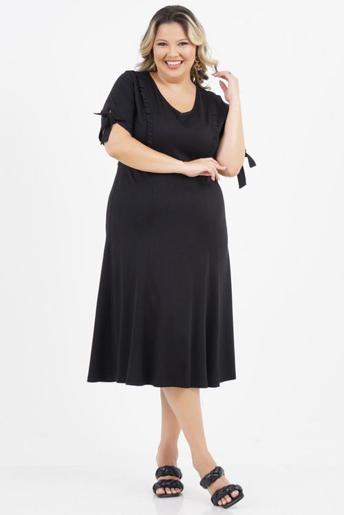 Vestido Plus Size União Midi