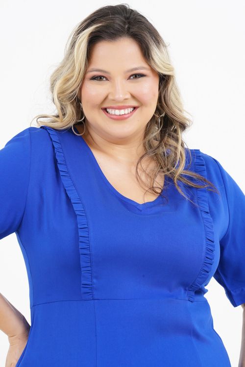 Vestido Plus Size União Midi