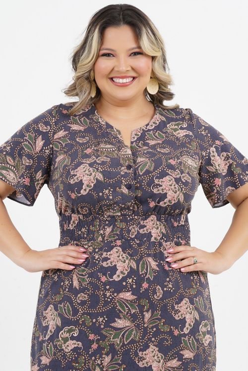 Vestido Plus Size Purificar Midi