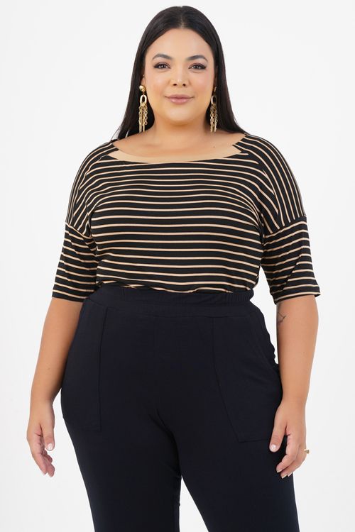 Blusa Plus Size Inspire Manga 3/4