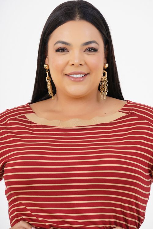 Blusa Plus Size Inspire Manga 3/4