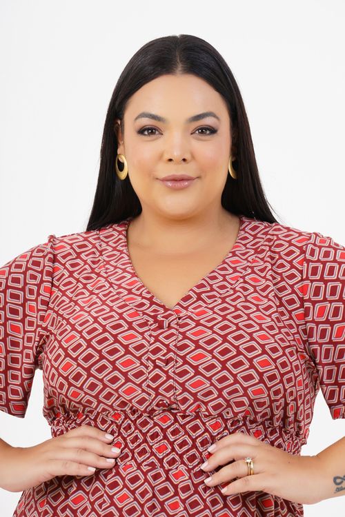 Vestido Plus Size Humanidade Midi