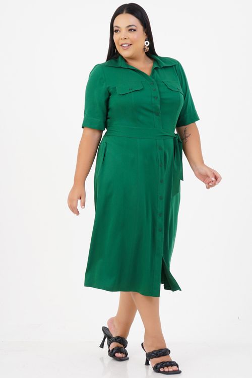 Vestido Plus Size Sopro Midi