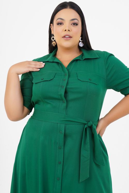 Vestido Plus Size Sopro Midi