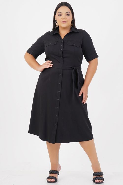 Vestido Plus Size Sopro Midi