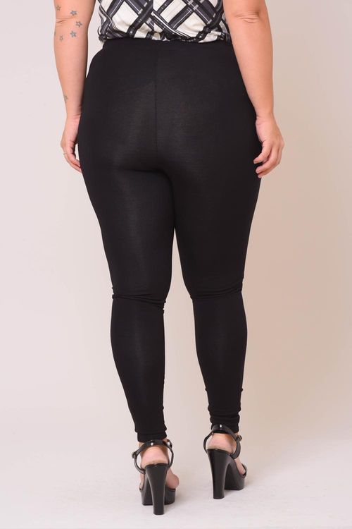 Calça Legging Plus Size Básica com Elástico