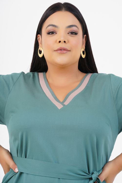 Vestido Plus Size Descanso Médio