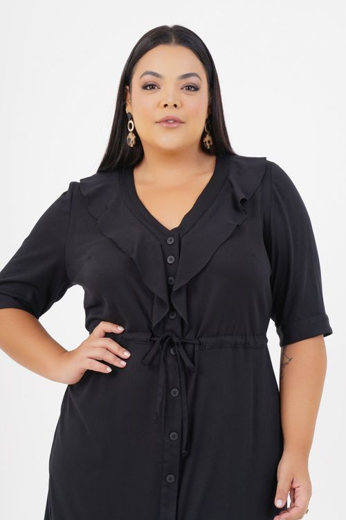Vestido Plus Size Oásis Médio
