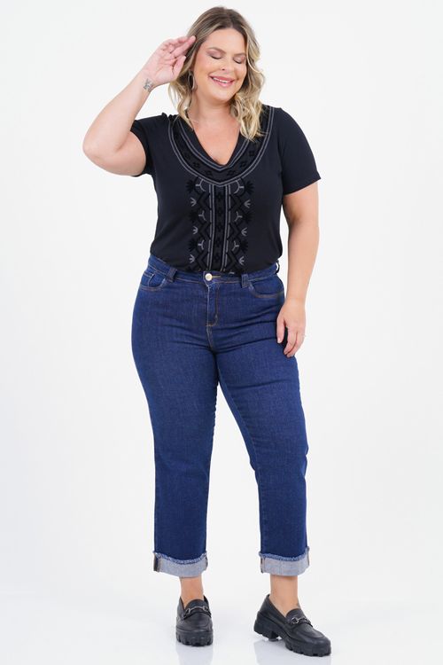 Blusa Plus Size Existência Manga Curta