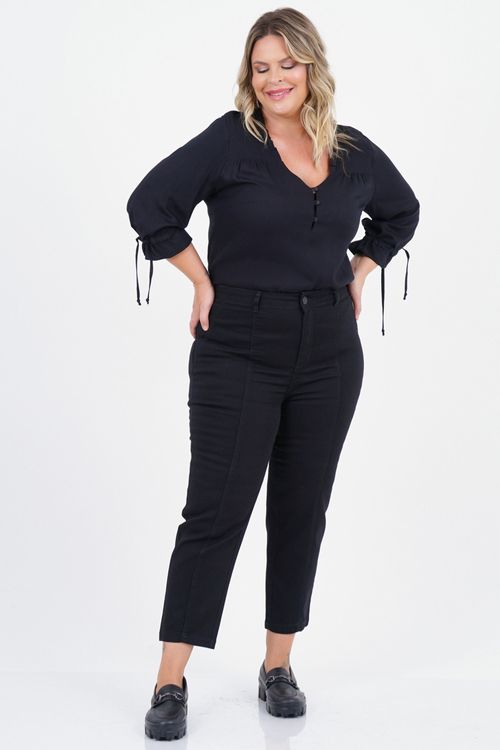 Blusa Plus Size Florescer Manga 3/4