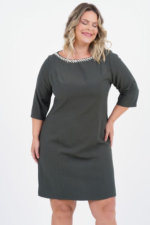 Vestido Plus Size Nostalgia Médio