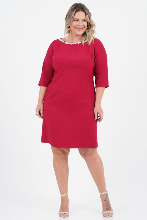 Vestido Plus Size Nostalgia Médio