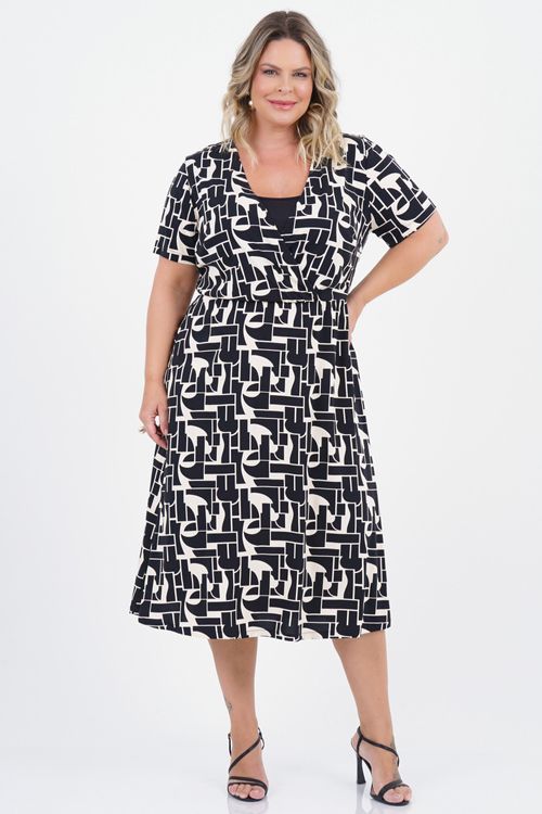 Vestido Plus Size Existir Midi