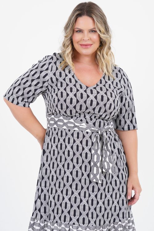 Vestido Plus Size Empatia Midi