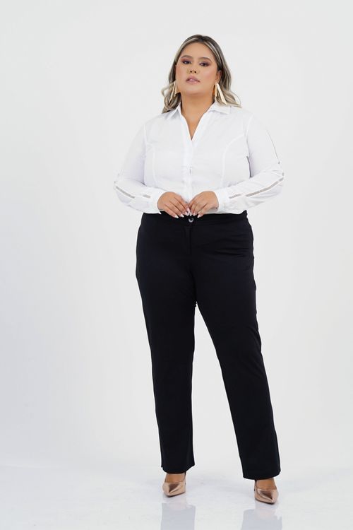 Camisa Plus Size Consciência Manga Longa