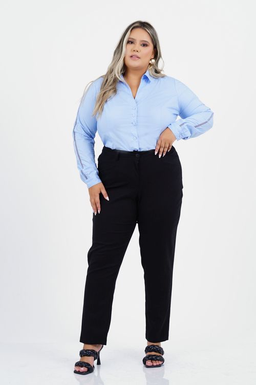 Camisa Plus Size Consciência Manga Longa