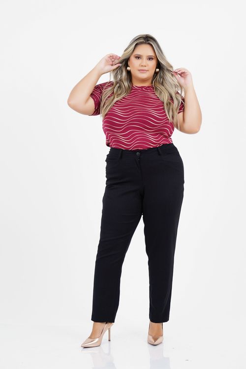 Blusa Plus Size Entedimento Manga Curta