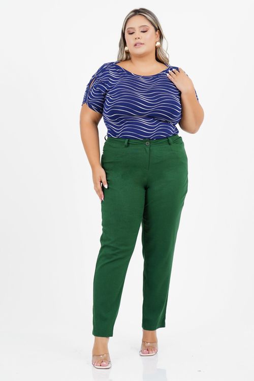 Blusa Plus Size Entedimento Manga Curta