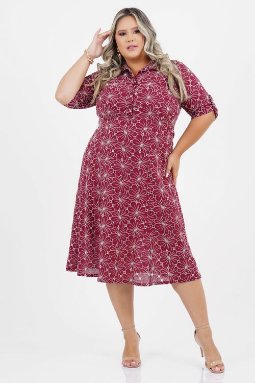 Vestido Plus Size Transformar Midi Laise