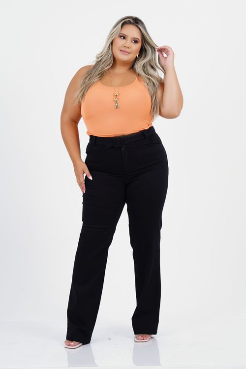 CALÇA PLUS SIZE RETA TAINHA