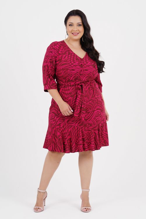 Vestido Plus Size Mantra Médio