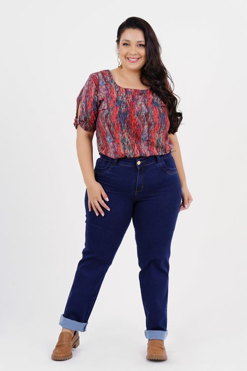Blusa Plus Size Cultivar Manga Curta