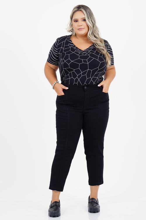 Blusa Plus Size Nirvana Manga Curta