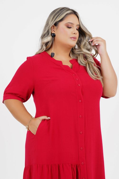 Vestido Plus Size Ciclo Midi