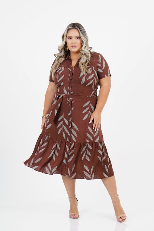 Vestido Plus Size Tranquilidade Midi
