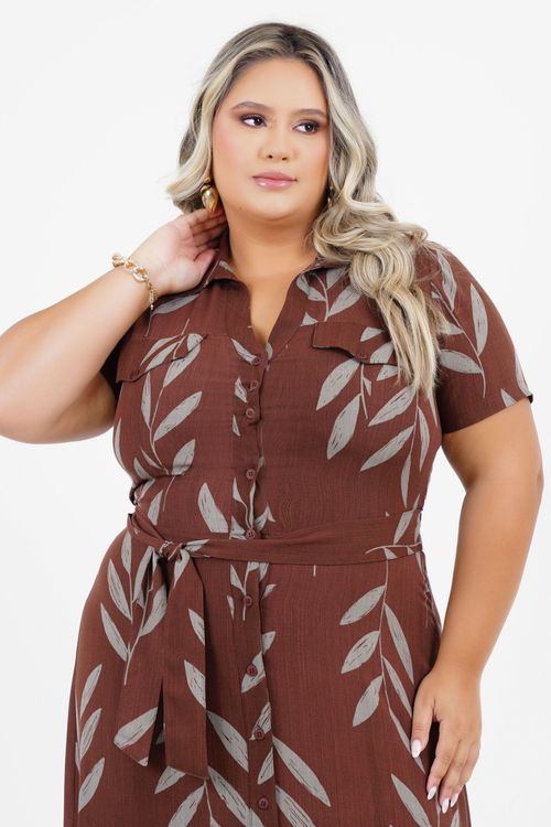 Vestido Plus Size Tranquilidade Midi