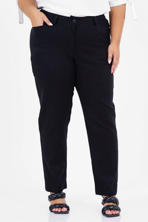 Calça Reta Plus Size Consistente