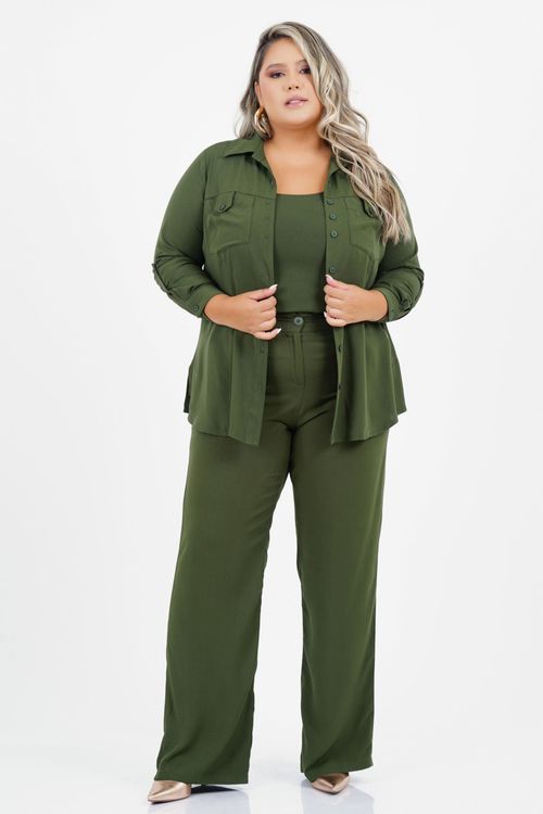 Camisão Plus Size Reciprocidade Manga Longa