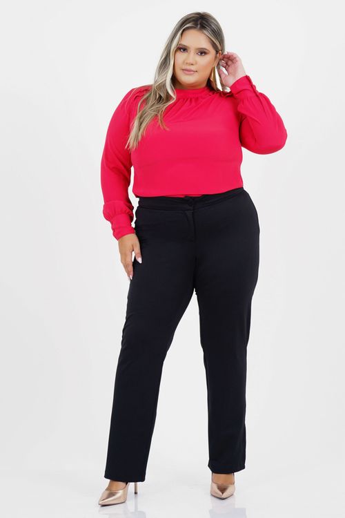 Blusa Plus Size Senso Manga Longa