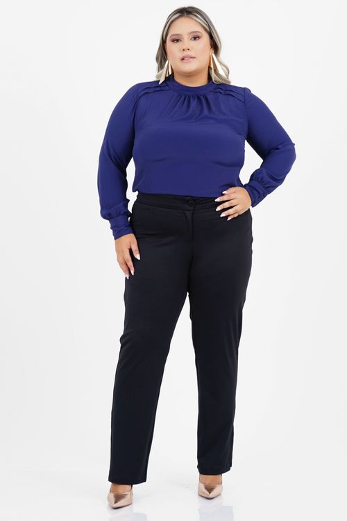 Blusa Plus Size Senso Manga Longa
