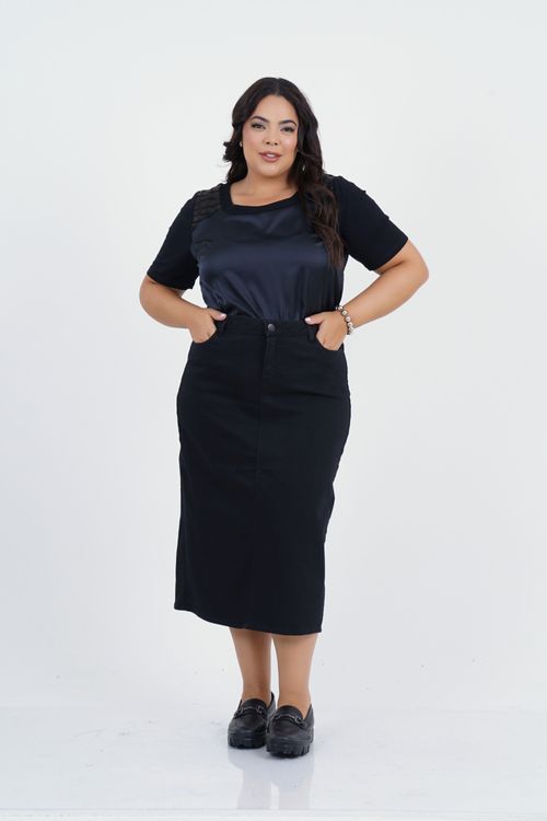 Blusa Plus Size Paciência Manga Curta