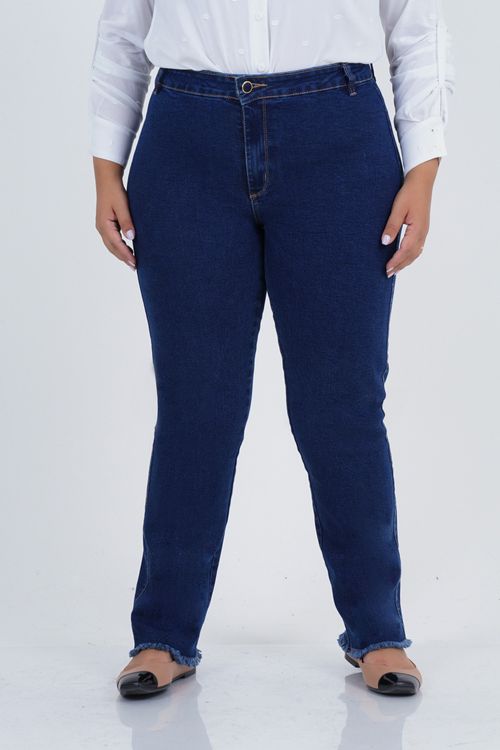 Calça Reta Plus Size Viver Jeans
