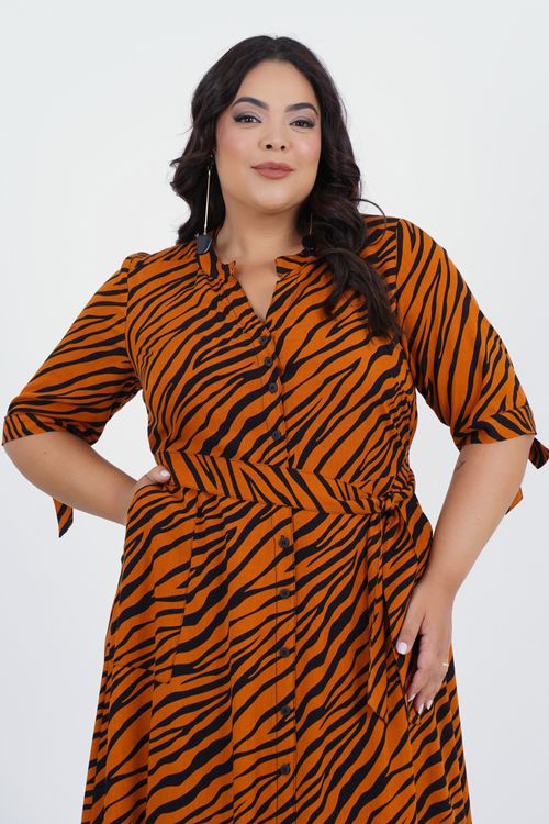 Vestido Plus Size Yoga Midi